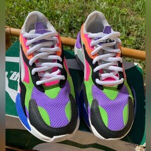 Puma Women's Sneakers - Purple, Green, Black